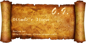 Ottmár Ilona névjegykártya